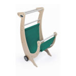 Carrello Portalegna in Legno Telo Verde o Marrone - immagine 5