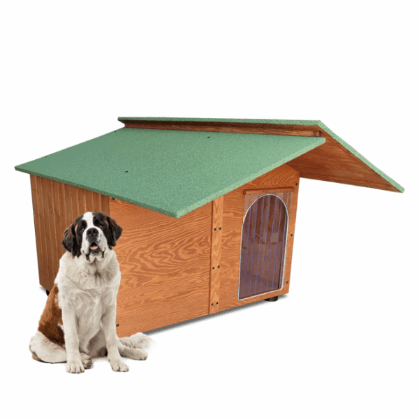 Cucce In Legno Gigante 4XL con Pensilina - immagine 3
