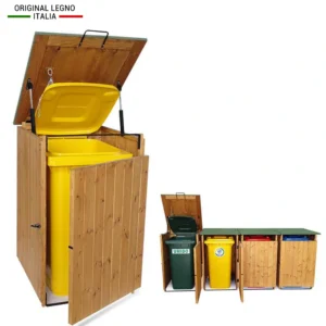 Box Porta Rifiuti in Legno