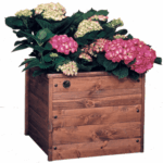 Fioriera in Legno Quadrata