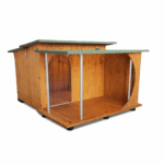 Cucce in Legno Italy con Veranda Coperta e Lato Riparato in 4 Misure