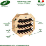 Cantinetta in Legno Ottagono B18 - immagine 3