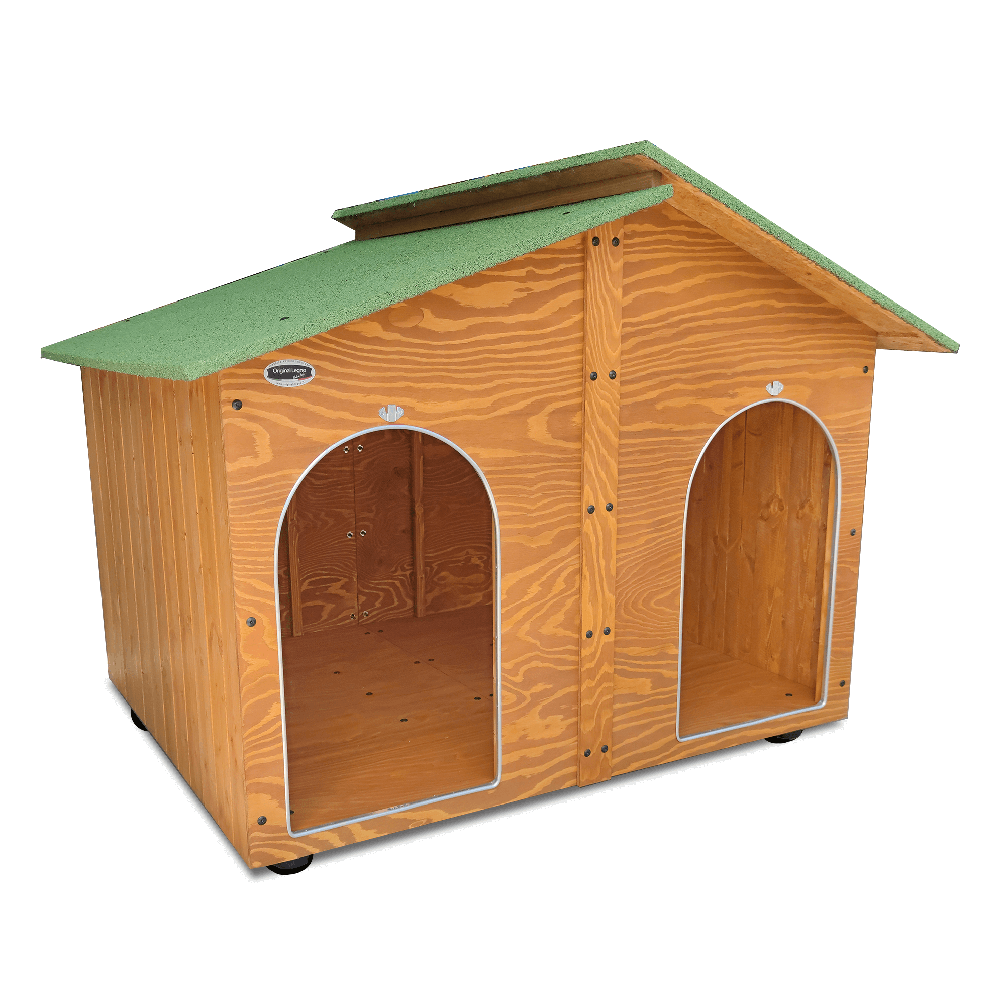 xxl-doppio-ingresso.png Cucce in Legno Gigante 4XL Doppio Ingresso in 2 Versioni - immagine 1