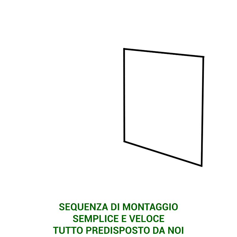 Montaggio cuccia in legno alpi